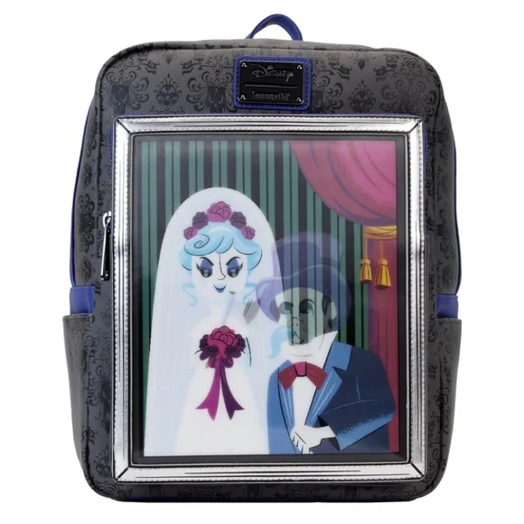 Disney Loungefly Haunted Mansion Black Widow Bride Backpack 🆕 - Picture 2 of 9